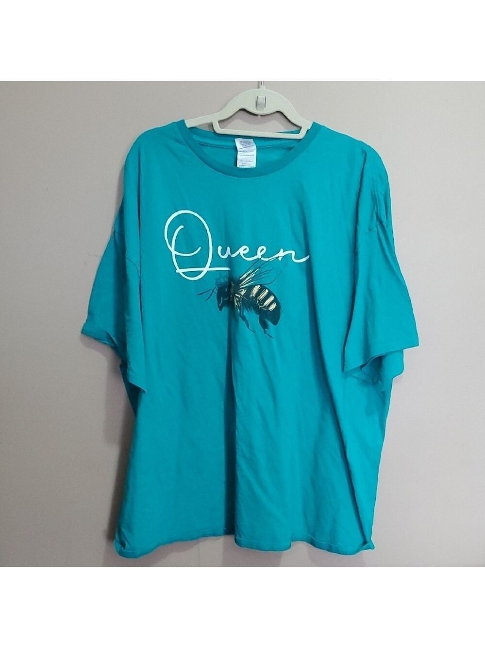 Delta Pro Weight Teal Queen Bee Graphic T-Shirt Size 3xl
